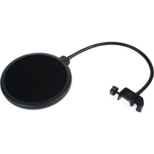 1pcs Double Layer Studio Microphone Flexible Wind Screen Mask Mic Filter Shield for Speaking Recording Accessories