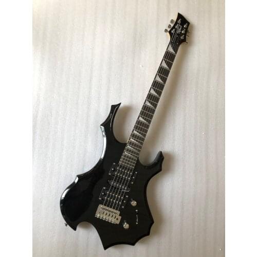 Electric guitar / special shaped Guitar / black/ Flame Style / beginner / birthday gift