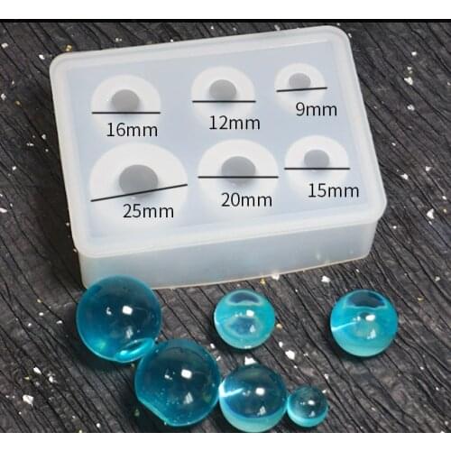 Different Sizes Universe Ball Shape Silicone Mould Type Epoxy Resin Molds for Jewelry Transparent Resin Decorative Craft Diy