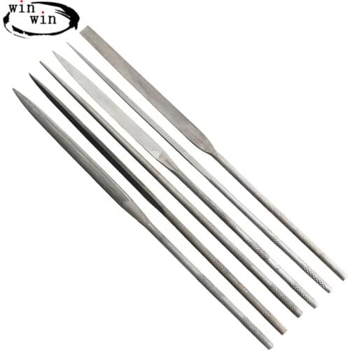 6 in 1 Shaping Files Fine Files Flat-Headed Flat Files Clay Sculpting Tool Set Pointed Square Files Bamboo Leaf Files