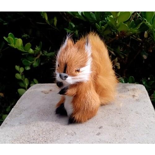 Simulation cute squirrel 6x4x7cm toy model polyethylene&furs squirrel model home decoration props ,model gift d188