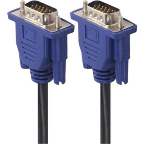 VGA HD 15Pin Male to Male Laptop Extension Monitor Cable Cord Computer Monitor TV Projector HD Cable VGA Video Extension Line
