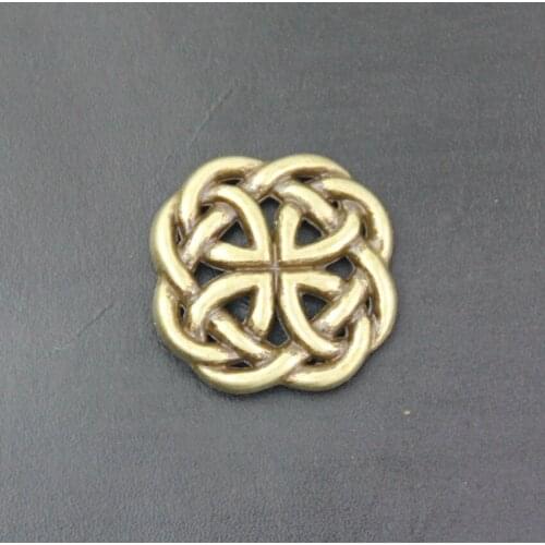 KBM12) 10pc 1-1/8'' (3.0cm) Western Round Concho Saddlery Concho Leathercraft Antique-bronze