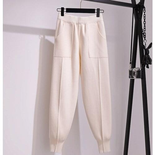 LLYGE Women's Trousers Harem Pants