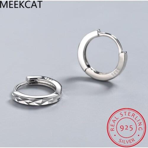 Genuine Minimalist 925 Sterling Silver Fashion Mini Hoop Earring For Women Wedding Party S925 Earing Jewelry DS2427