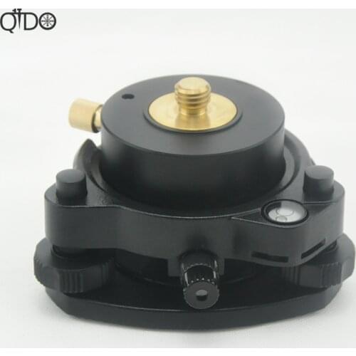 New black Three-Jaw Tribrach & Fixed Adapter 5/8"11with optical plummet For Total Station Prism support and GPS Fixed install