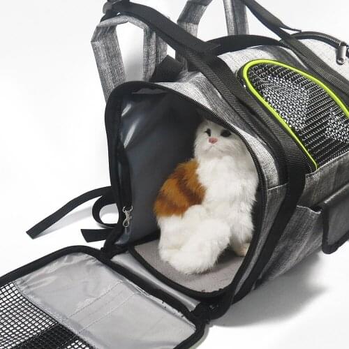 Portable animals Pet carrying cat bags cat transport backpacks for cats Breathable Seat Carry Shoulder Dog Bag With Mesh Window