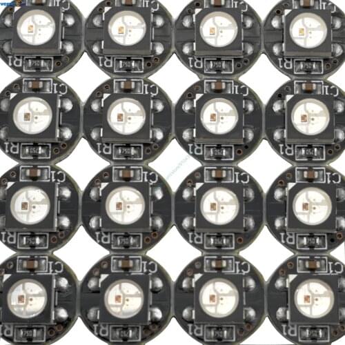 DC5V WS2812B Addressable Pixel LED Chip Built-in 2811 IC 5050 RGB SMD Soldered on Black White Heatsink Board (10mm*3mm)