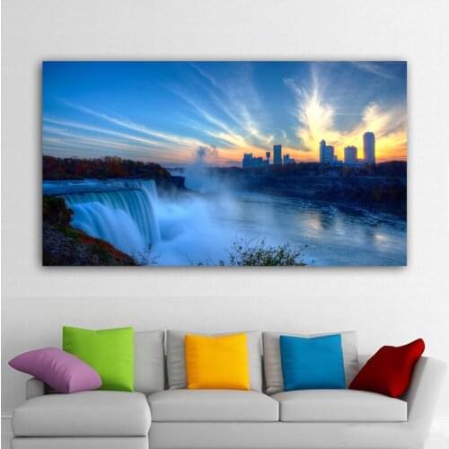 RELIABLI ART Posters And Prints Niagara Falls Canvas Painting Landscape Poster Home Decor Wall Art Pictures For Living Room