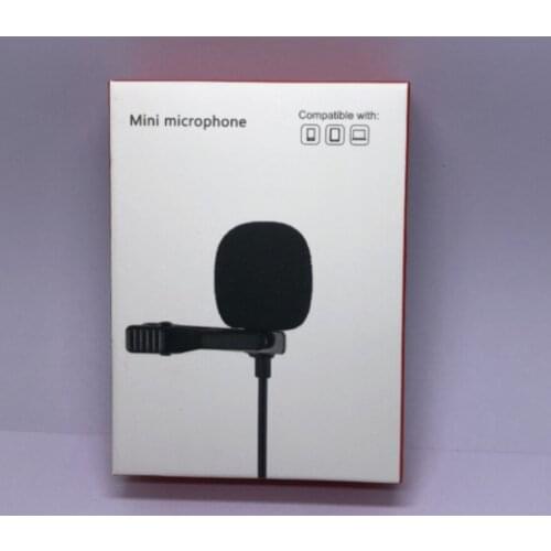 Retail Package Boxes Packaging Box for Portable Clip-on Lapel Lavalier Microphone Mini Wired Mic Condenser Microfono