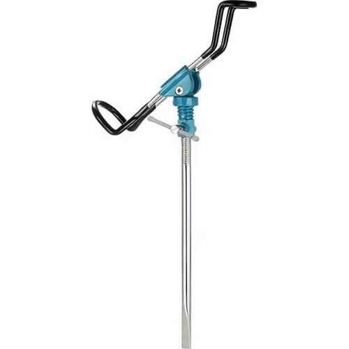 Fishing Rod Adjustment Fishing Bracket Stainless Steel360 Degrees Folding Holder Hand-sea Dual-purpose Ground Insert Bracket