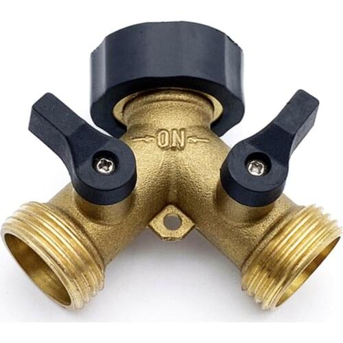 Connector Brass Garden Water Pipe Joint Universal Splitter Watering Supplies Durable High Quality All Copper Hose Adapter