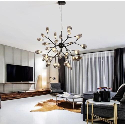 Creative blade LED chandeliers Home living room bedroom dining room study chandelier Clothing store & office commercial lighting