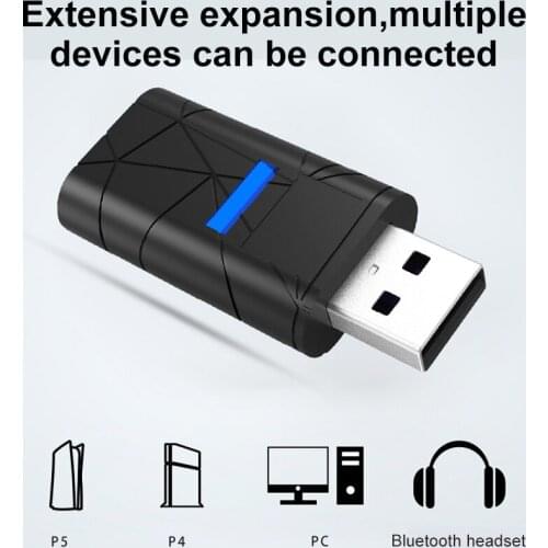 USB Bluetooth Receiver For PS5 PS Controller Wireless Audio Receiver Transmitter Adapter For Switch PC Earphone Game Accessories
