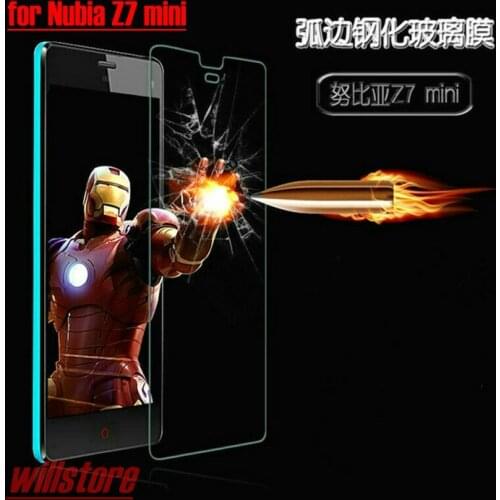 Tempered Glass Protective Film For Nubia Z7 mini NX507j Tempered Glass Screen Protector For ZTE Nubia Z7 mini Z7mini 5"