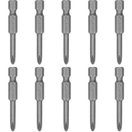 10 Pcs Magnetic Head Screwdriver Bit Cross Hardened Electric Hardware Accessories 4.5mm Hardened Electric Hardware Accessories