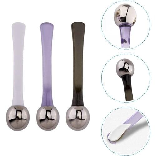 2/3/6/8pcs Metal Eye Massage Bars Eye Cream Spoon Makeup Spoon Facial Mask Face Cream Sticks Eye Fatigue Relief Face Massager