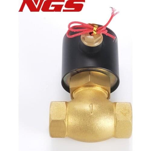 2 Position 2 Way US 08/10/15/20/25/35/40/50 Brass/Stainless Steel High Temperature Steam Solenoid Valve N/C AC220V DC24V