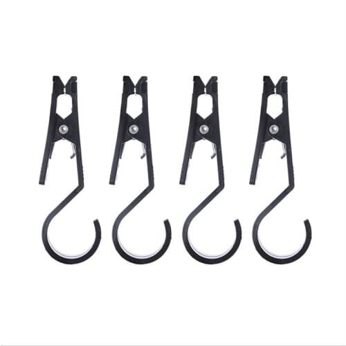4 Pcs/set Outdoor Tent Canopy Cloth Clip Hook Holder Portable Multifunctional Tool Tent Pegs Camping Accessories