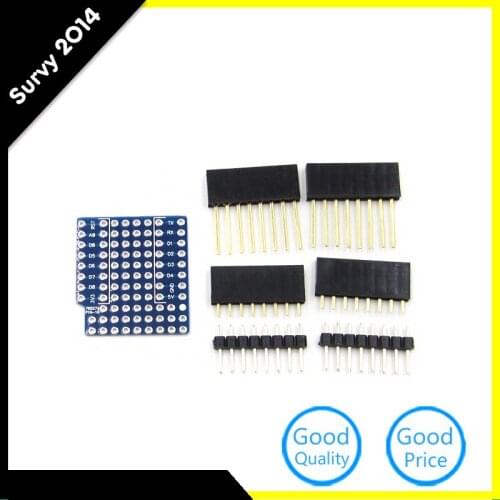 5 Pcs For WeMos Breadboard Expansion Shield Pin Lithium Battery D1 Mini Module For Arduino Compatible