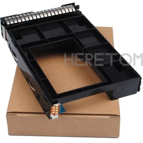 Heretom 2.5" SSD TO 3.5" Converter Adapter 3.5" SAS/SATA Hard Drive Tray Caddy Bracket For HP GEN8/G9 651314-001+661914-001