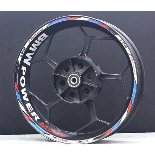 Car Styling Decals Motorcycle 18inch Wheel Tire Tyre Inner Outer Front Rear Rim Stickers for S1000RR F800RHP4 Motorrad GS Days