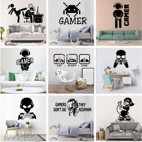 Free shipping Game Wall Sticker Vinyl Art Home Decor For Home Decor Living Room Bedroom Decal Creative Stickers