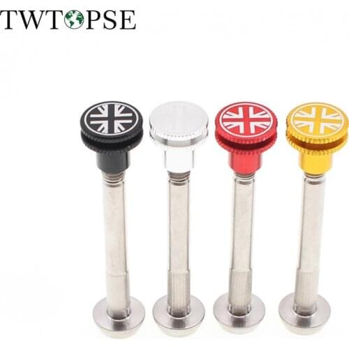 TWTOPSE British Flag Titanium Bike Bicycle Rear Shock Bolt For Brompton Folding Bike 11g Suspension Screw Alloy Nut For 3sixty