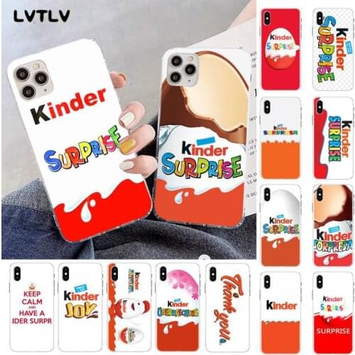 LVTLV Hot fun egg kinder joy Luxury Unique Design Phone Cover for iPhone 11 pro XS MAX 8 7 6 6S Plus X 5S SE 2020 XR fundas
