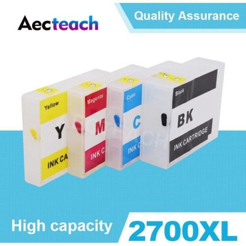 Aecteach PGI 2700 Printer Ink cartridge for Canon MAXIFY IB4070 iB4170 MB5070 MB5170 MB5370 MB5470 Printer