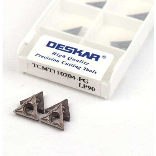 DESKAR 100% original TCMT110204-FG TCMT110204-MT LF90 cermet blade CNC lathe cutting tool turning tool accessory tool