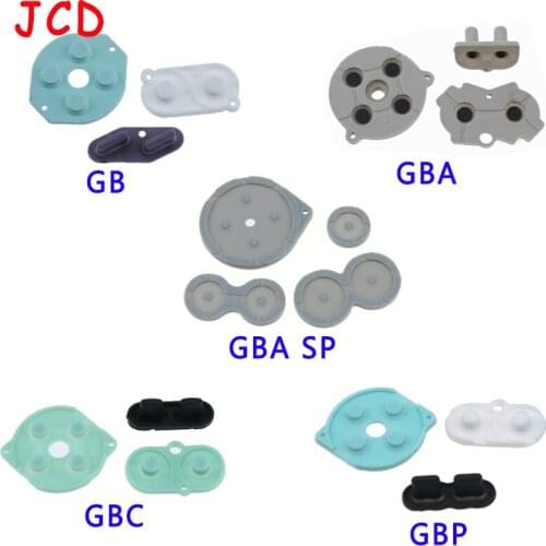 For GB GBA GBC GBP GBA SP Silicone Start Select Keypad Rubber Conductive Buttons A B D pad Repair parts
