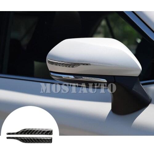 For Toyota Camry Carbon Fiber Rearview Mirror Anti-Rub Protector 2012-2019 2pcs Car Accessories Interior Car Decor Car Trim