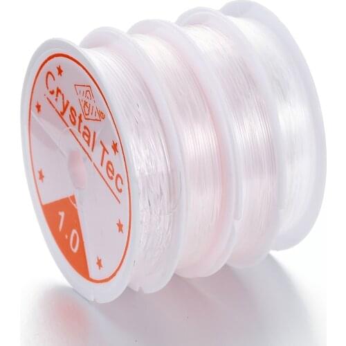 Elastic Crystal Beading Cord 0.5 0.6 0.7 0.8 1mm for Bracelets Stretch Thread String Necklace DIY Jewelry Making Cords Line Wire