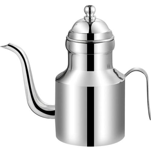 310ml Seasoning Soy Sauce Storage Pot Easy Clean Restaurant Stainless Steel Kitchen Cooking With Handle Oil Dispenser Bottle