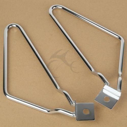 Motorcycle SaddleBag Bracket Support For Harley FXSTC Softail Custom Fat Boy FXST FLSTF Sportster 883 Iron XL883N
