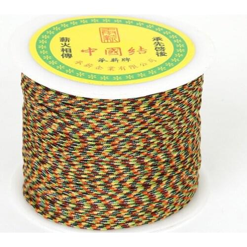 0.4/1.5/2/3/4mm 25-140 Yards Multicolored Cord Chinese Knot Cord Macrame Rope Beading Thread String For DIY Jewelry Craft Making