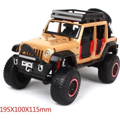 Simulation 1:24 Wrangler modified version of the alloy model,advanced collection and gift metal off-road model,free shipping