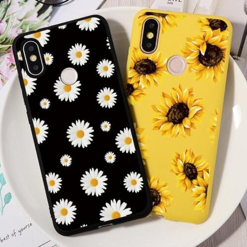 Daisy Sunflower Florals Cases For Xiaomi Redmi Note 9 9s 10 10s 8 8T 7 6 5 Plus S2 K30 K30S K20 K40 Pro 6A 7A 9A 9C 9T TPU Case