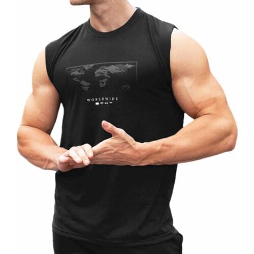 Brand clothing men tank tops shirt gyms fitness tank top Male sleeveless cotton bodybuilding Breathable Compression vest tops