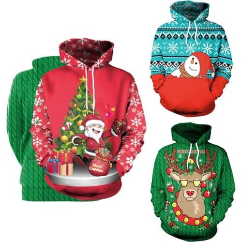 Unisex Men Women 2019 UGLY CHRISTMAS SWEATER Vacation Santa Elf Funny Christmas Sweaters Jumper Autumn Winter Tops Clothing