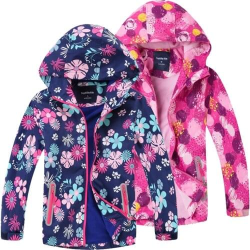 Waterproof Girls Jackets 2020 Winter Fashion Kids Girl Outerwear Windproof Hooded Jackets For Childrens Polar Fleece Coats