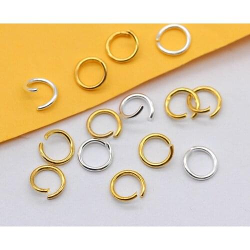 20grams 4/5/6/7/8mm gold/silver/bronze/hematite Stainless Steel open split jump rings connectors for jewelry findings making