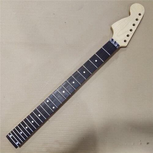 Reverse Big Head 24 Frets Maple Guitar Neck Reliacement Rosewood Fingerboard Gloss