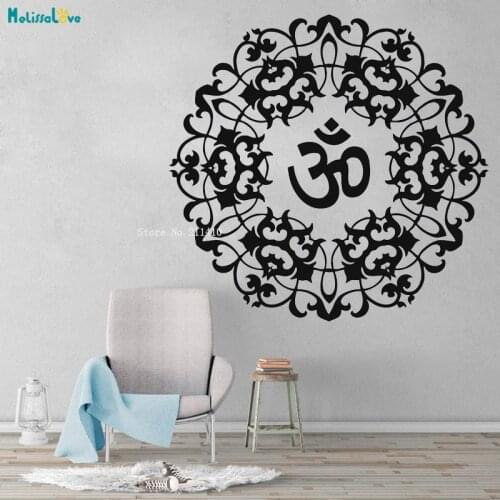 Om Mantra Sanskrit Bedroom Talisman Meditation Wall Stickers Home Decor Living Room Unique Gift Vinyl Murals YT4183