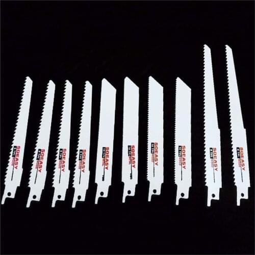 10pcs Reciprocating Saw Blade Jig Saw Blades Metal Woodworking Cutting Lengthened Saber Saw Blade For Power Tool Accessories