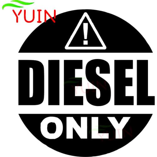 Warning Signs Are Only Used for Diesel Car Sticker Fashion PVC Truck Decoration Accessories Waterproof and UV Resistant Stickers
