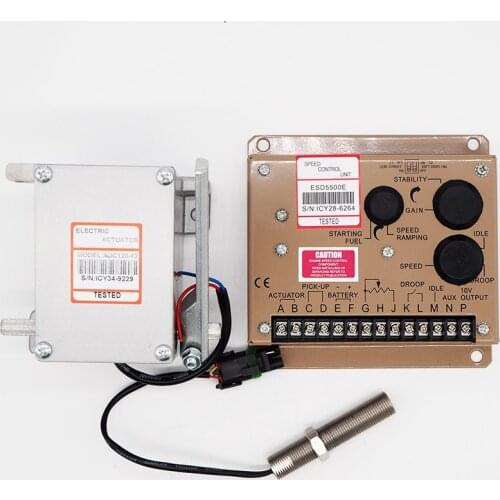 Actuator 1 ADC120 12 V / 24 V 1 ESD5500E adjustment speed and 1 3045572 sensor 1 set of diesel generator governor
