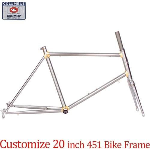 20 Inch Bike Frame Road Bike Frame Reynolds 4130 Chrome Molybdenum Steel Copper Plated Frame Customize 451 Bike Frame Bicycle