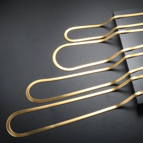 ZMFashion Goth Snake Bone Necklace Men Women Stainless Steel Gold Plated Chain Fashion Jewelry 2021 Fashion Jewelry Gift Choker